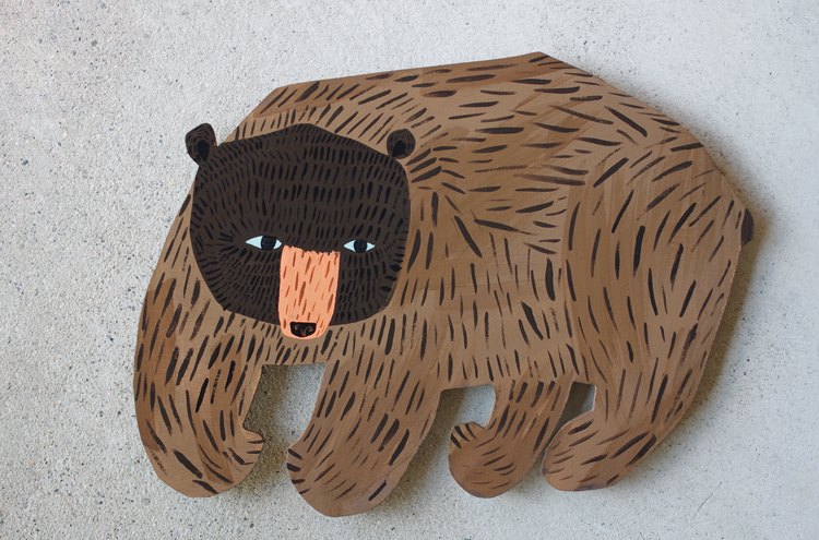 MattiPkkujamsa_Woodenpainting_Karhu